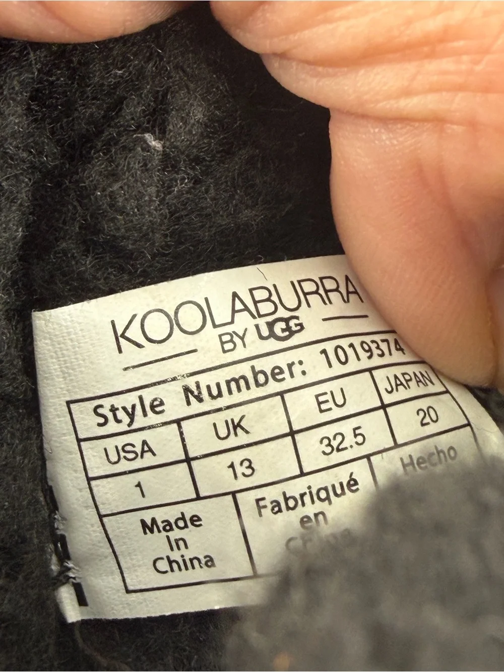 Koolaburra by Ugg Kids Koola Short -SZ 1- Black Suede Winter Snow Boots